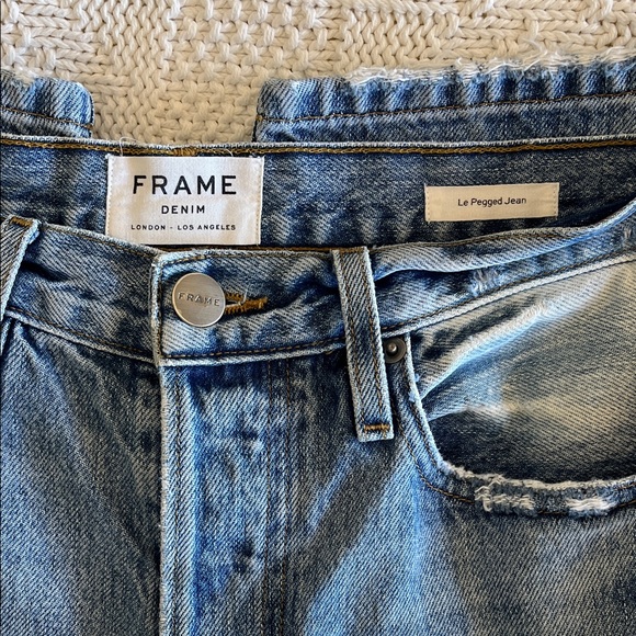 Frame Denim Le Pegged Jean in Aldine wash Women's Sz 26 - Picture 3 of 15